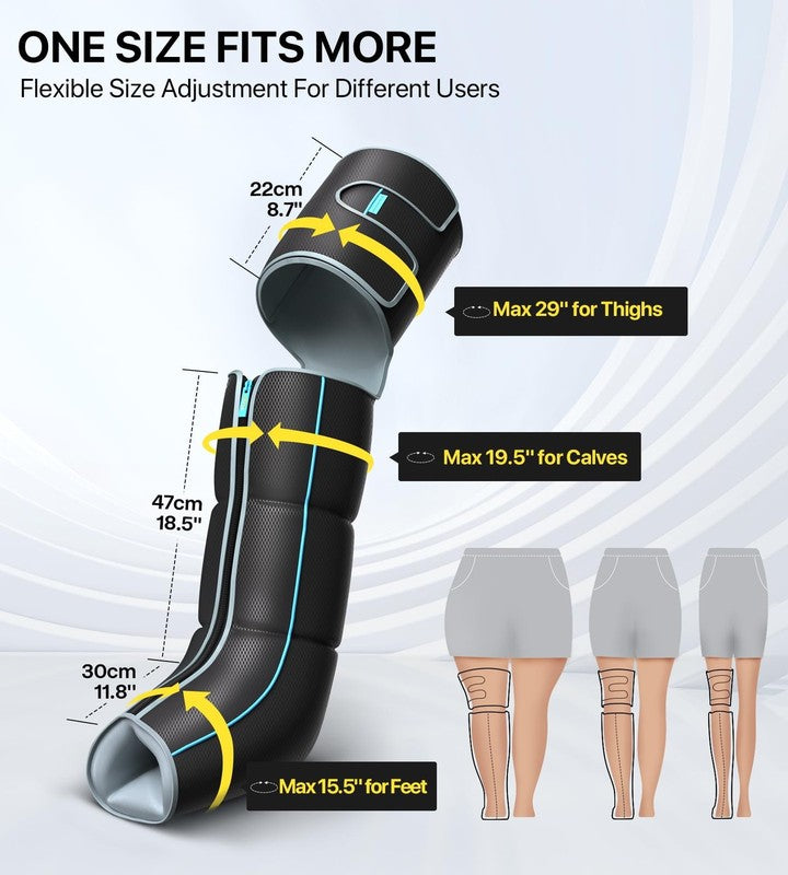 Adjustable Knee Massager 6 Modes 3 Heat Levels Auto Shut Off2