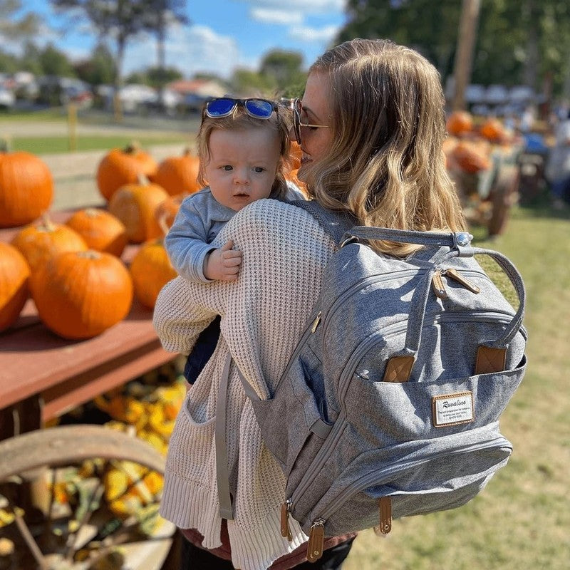 Diaper Bag Backpack Multifunction Travel Baby Diaper Bag with Changing Pad, Insu7