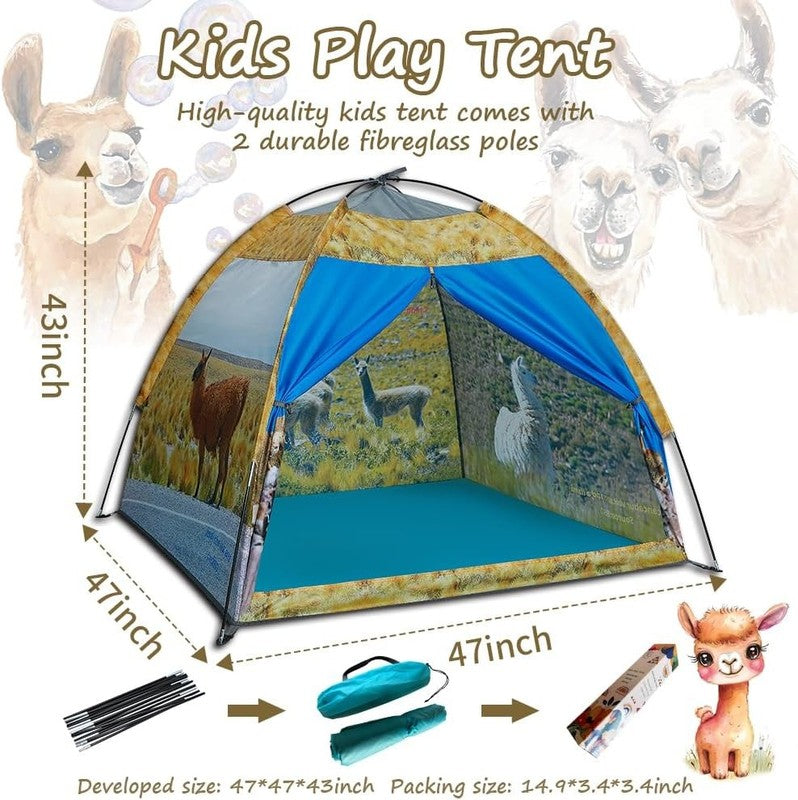 Kids Alpaca Pop Up Play Tent, Indoor/Outdoor Adventure Playhouse6