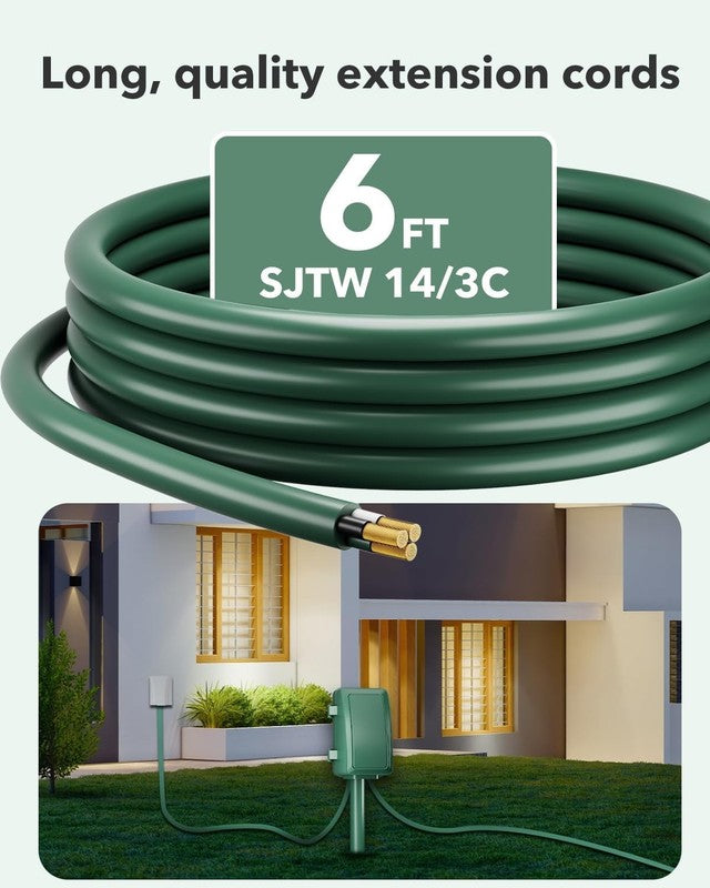 7 Day Outdoor Digital Stake Timer, 6 Outlets, Weatherproof, BNC U3S, Heavy Duty4