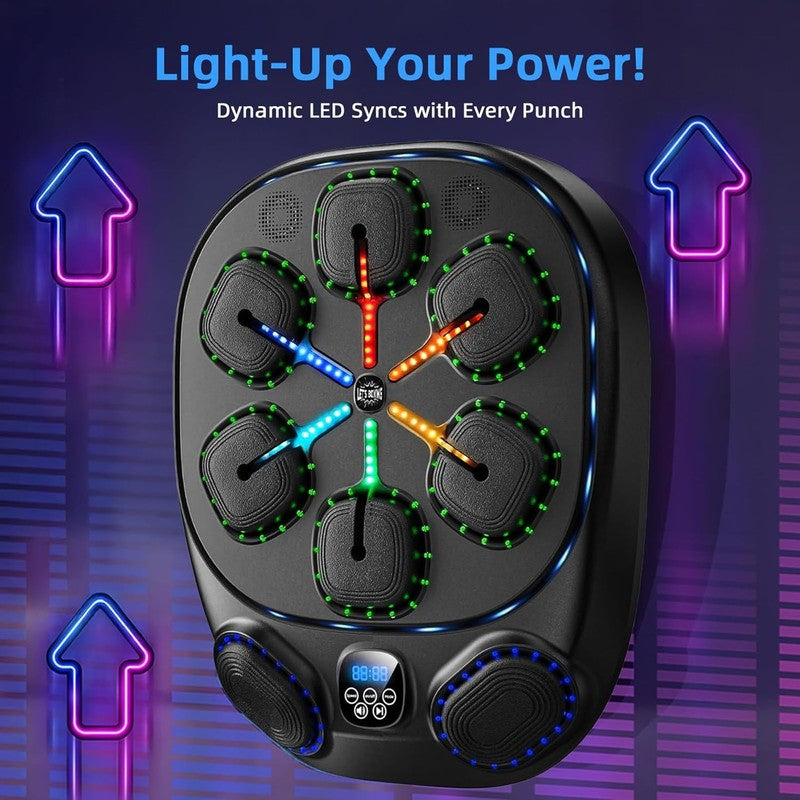 Music Boxing Machine with LED Lights & Bluetooth Speaker – Interactive Punching 5