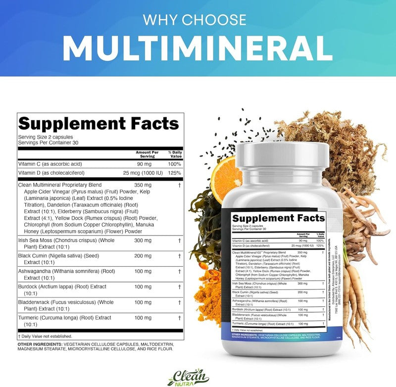 Sea Moss & Black Seed Oil with Turmeric, Ashwagandha, Elderberry & More3
