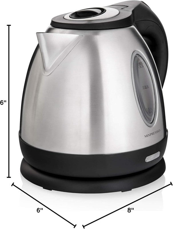 Electric Kettle 1.2L 1500W Stainless Steel Cordless Fast Boil Auto Shut Off7