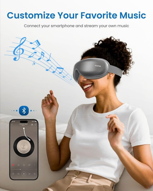 Eye Massager with Heat & Vibration – 5 Massage Modes, Bluetooth Music, Adjustabl4