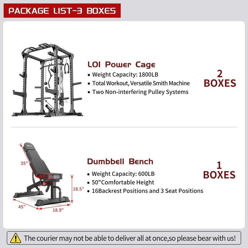 ower Rack Cage Multi-Function Squat Rack Cable Crossover Home Gym  Training8
