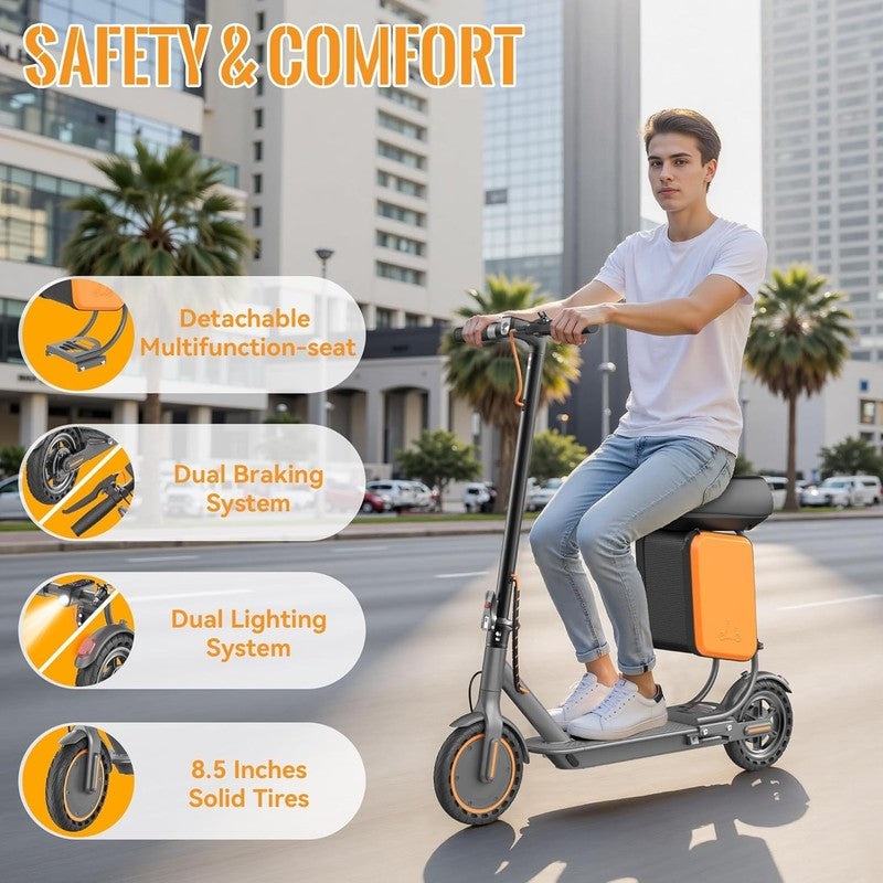 Electric Scooter for Adults, Folding E Scooter with 350W/500W Motor 16 24 Mph To1