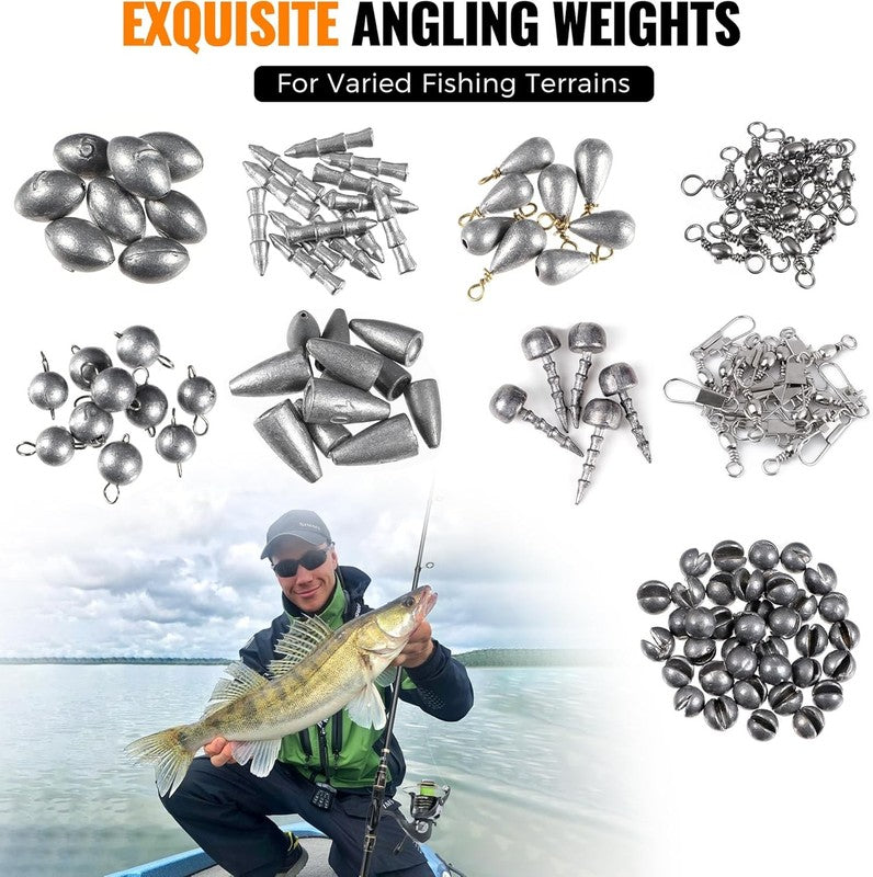 Fishing Tackle Box Kit: 264/397 Pcs Accessories for Bass & Trout Fishing3