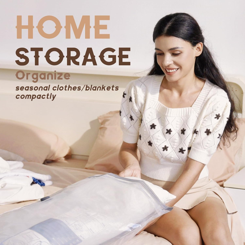 15 Jumbo Vacuum Storage Bags for Clothes Bedding Moving Space Saver4