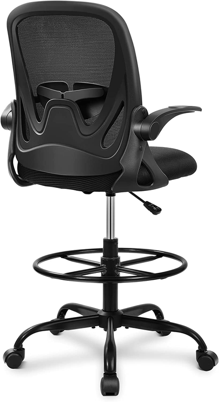Drafting Chair Tall Office Chair with Flip Up Armrests Executive Ergonomic Compu10