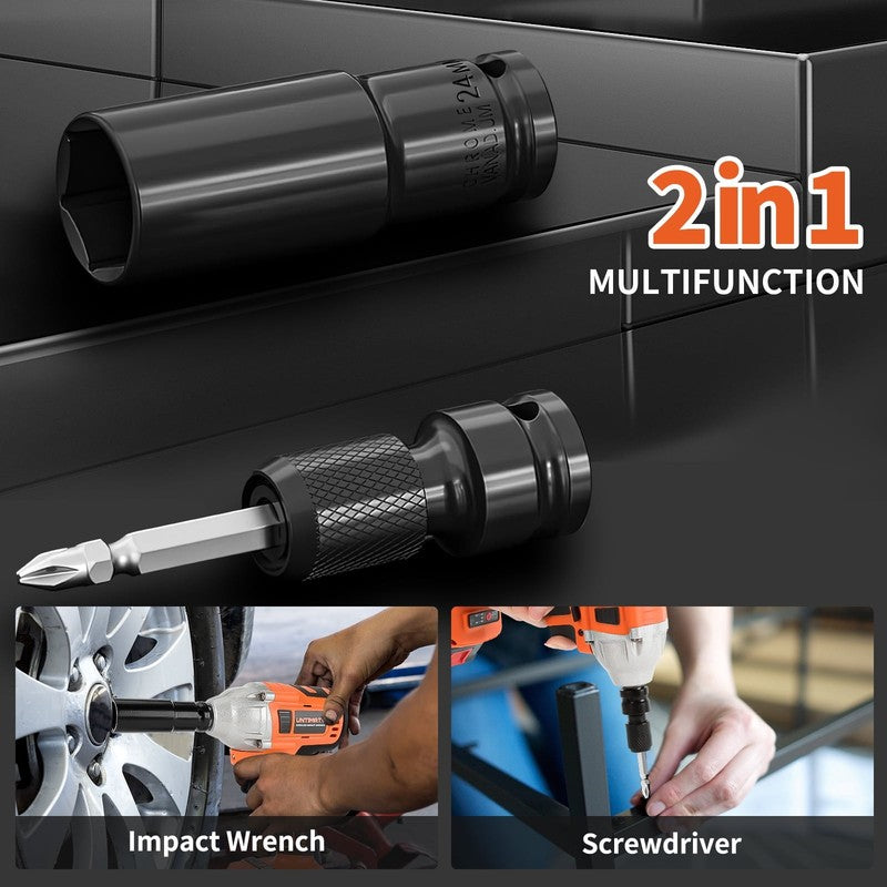 Cordless Impact Wrench 1/2 Inch 320Ft-Lbs Brushless with Battery Sockets5