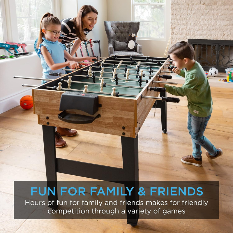 2X4Ft 10 In 1 Combo Game Table Set for Home, Game Room, Friends & Family W/Hocke1