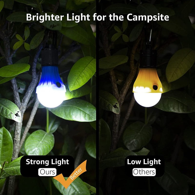 4 Pack LED Camping Lanterns, Camping Accessories, 3 Lighting Modes, Batteries In2