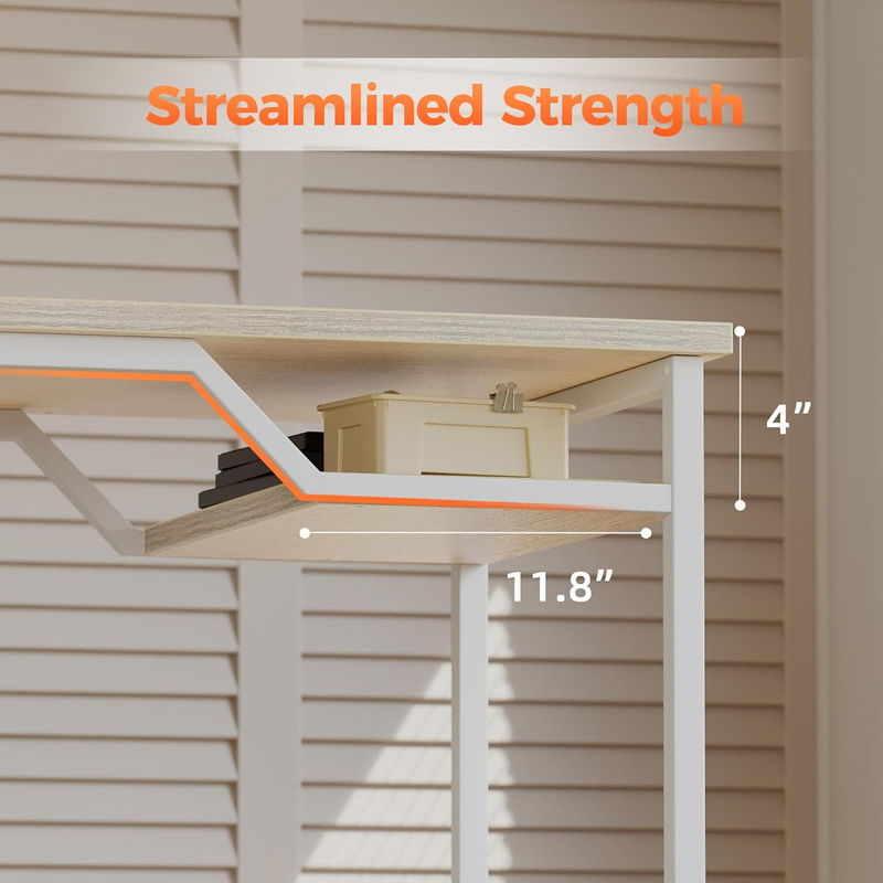 48x24 Computer Desk Gaming Table for Small Spaces Home Office Study1