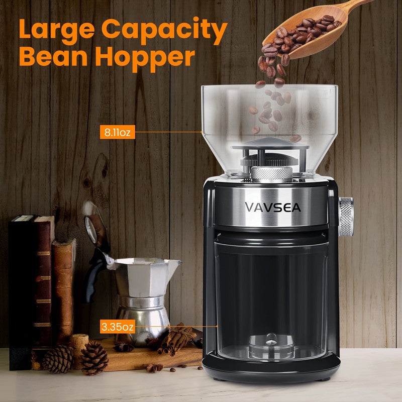 Burr Coffee Grinder Electric w/ 18 Grind Settings 3 18 Cup for All Brew Types6