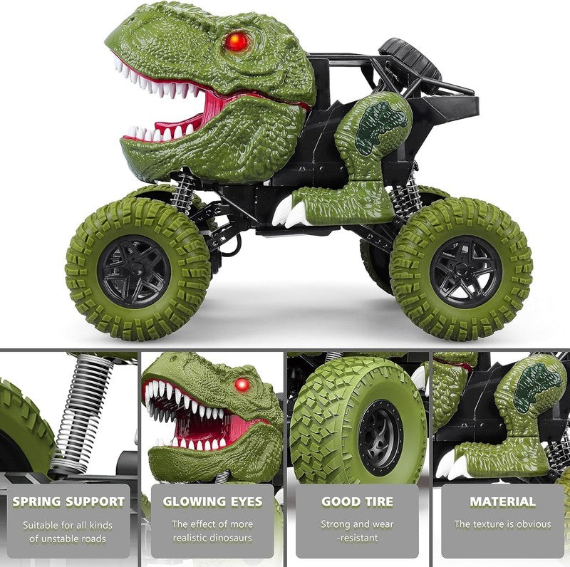 Remote Control Dinosaur Car for Kids Boys, 2.4Ghz All Terrain Remote Control Din3