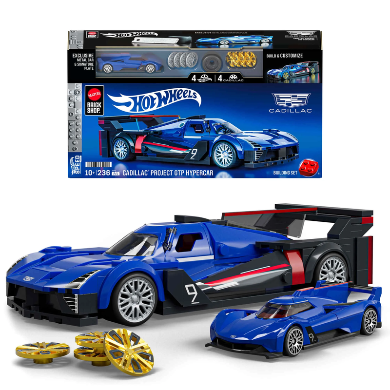 Hot Wheels Cadillac Project GTP Hypercar Building Toy Kit 236 Pieces Collectors8