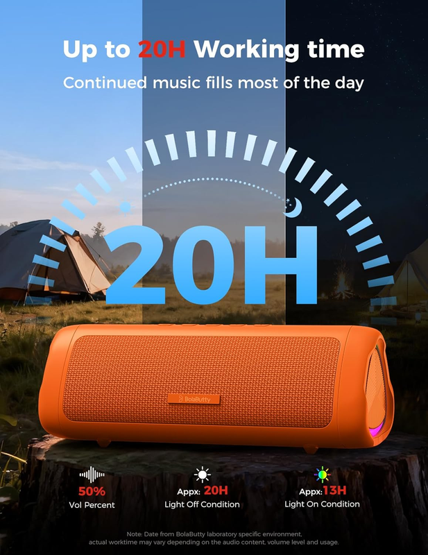 Bluetooth Speaker 20W HD Sound Portable Waterproof Outdoor Speaker4