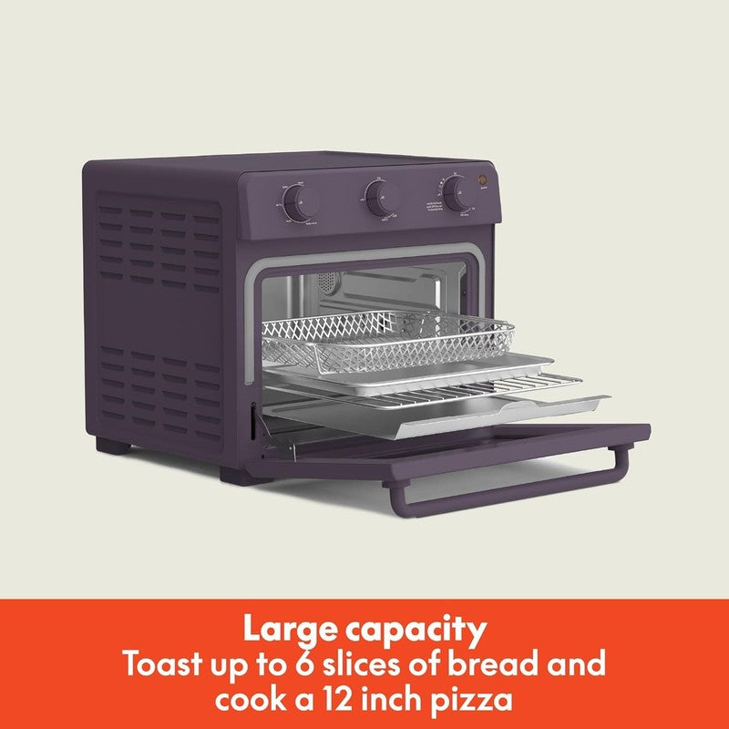Air Fry Toaster Oven 1700W 7 Presets Dishwasher Safe Trays Plum1