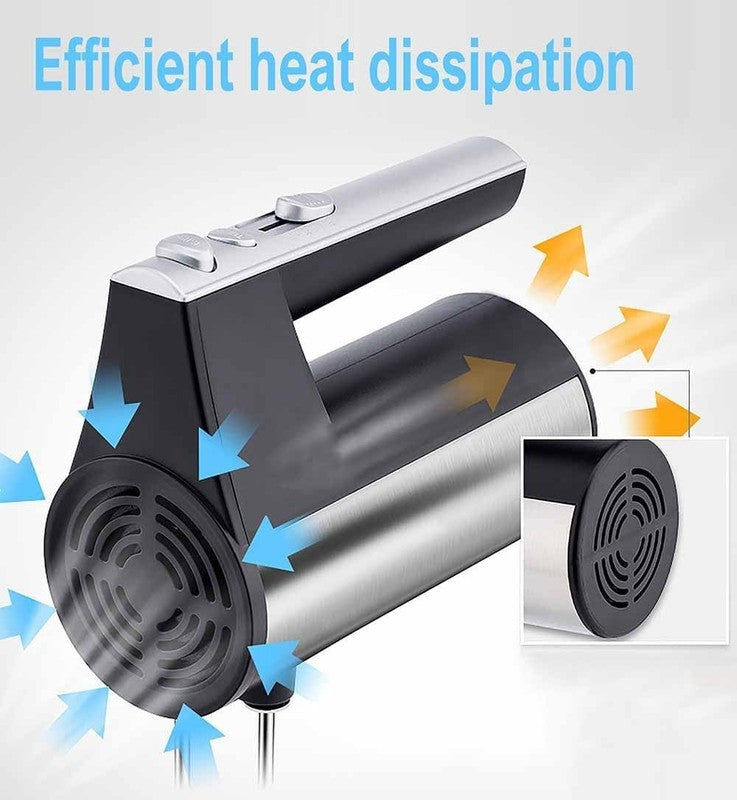 800W Electric Hand Mixer Kitchen Handheld Mixer 5 Speed Powerful with Turbo for 7