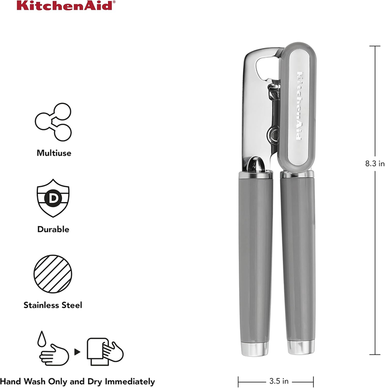 KitchenAid Classic Can Opener Bottle Opener Stainless Steel Gray1