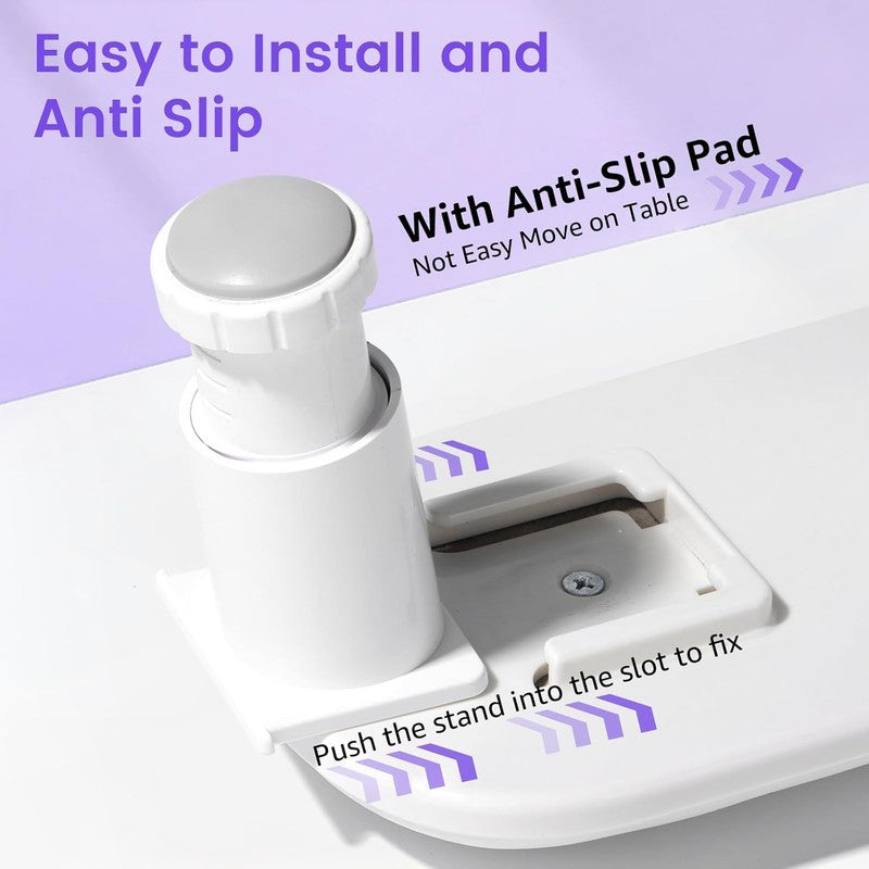 Adjustable U Shaped Nail Arm Rest for Manicure   Microfiber PU Leather (White)4
