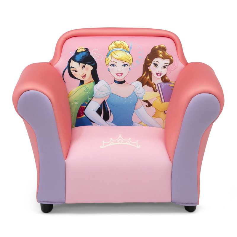 Princess Upholstered Chair with Sculpted Plastic Frame by , Pink7