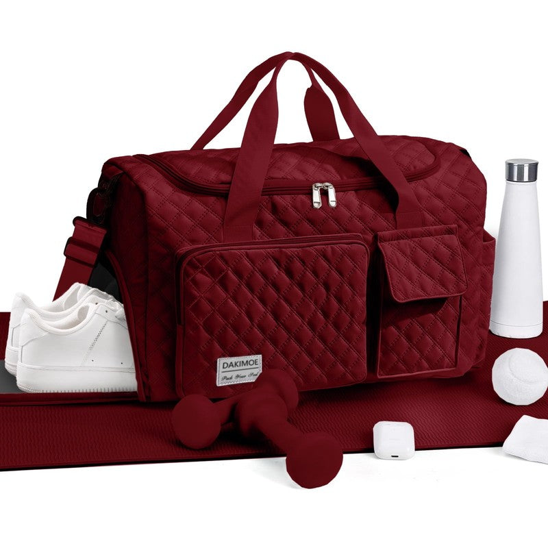 Travel Duffle Bag for Women Men, Weekender Overnight Bags Carry on Gym Bag with1