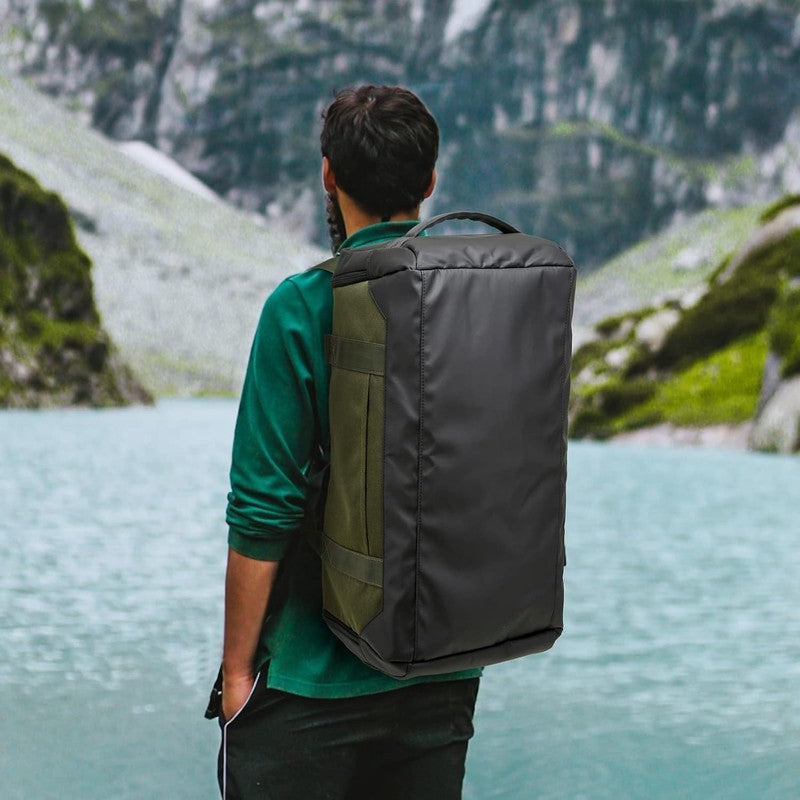 Travel Duffle Bag 40L Gym Weekender Backpack Wet Pocket Shoe Compartment Gree6