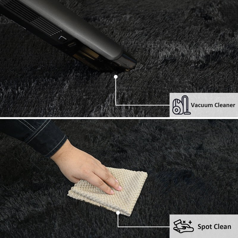 Shag Area Rugs, 5Ft X 8Ft Soft Fluffy Indoor Carpet for Living Room Bedroom Deco1