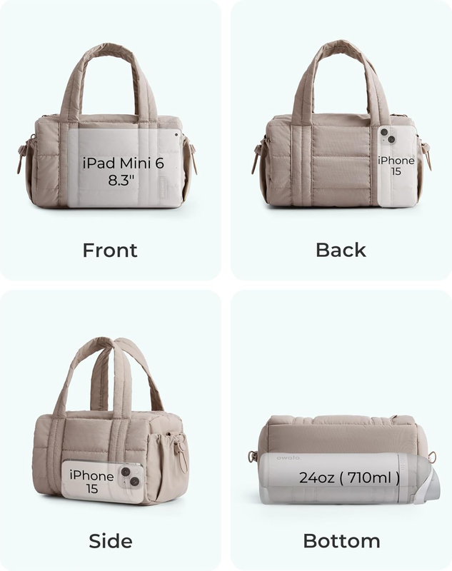 Reiki Gym Bag for Women, Mini/Medium Crossbody Bags for Women, 5L Dance Bag with4