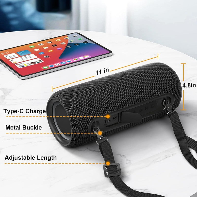 40W Bluetooth Speaker, Deep Bass, IPX5, RGB Lights, All-Day Playtime, Portable7