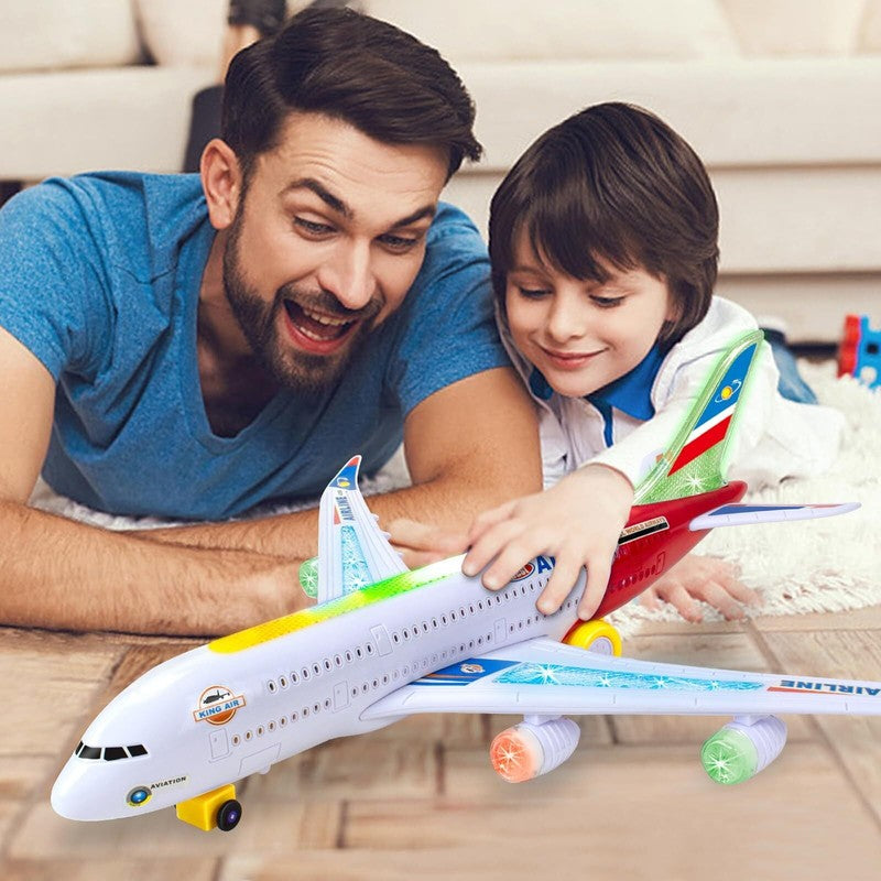 Airplane Toys for Kids, Bump and Go Action, Toddler Toy Plane with LED Flashing 7