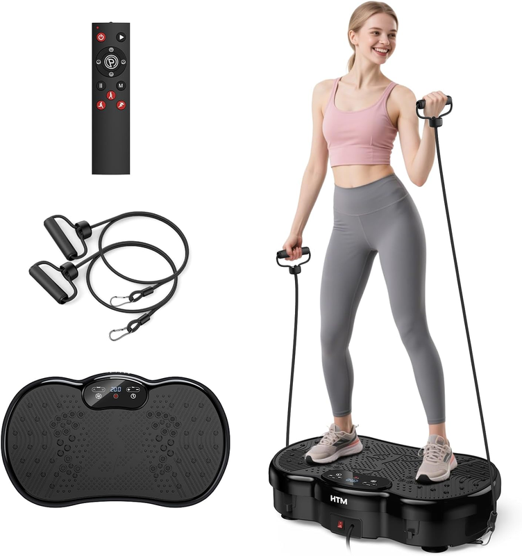 Vibration Plate Exercise Machine 300lbs 120 Speeds 9 Modes Home Fitness8