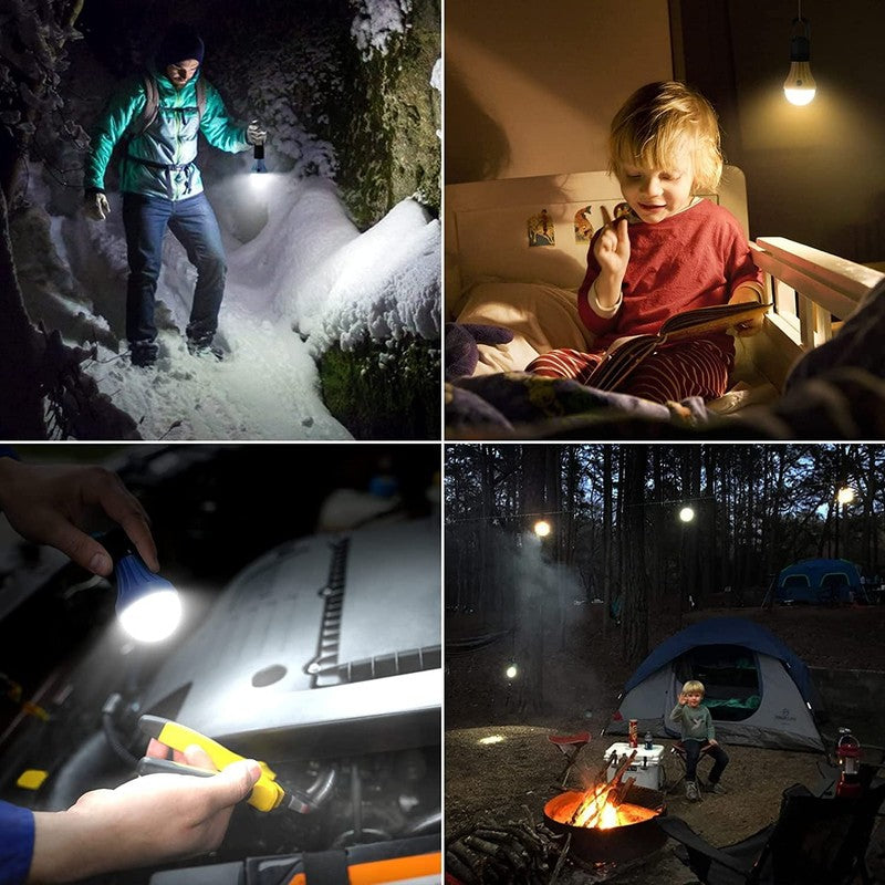 4 Pack LED Camping Lanterns, Camping Accessories, 3 Lighting Modes, Batteries In9