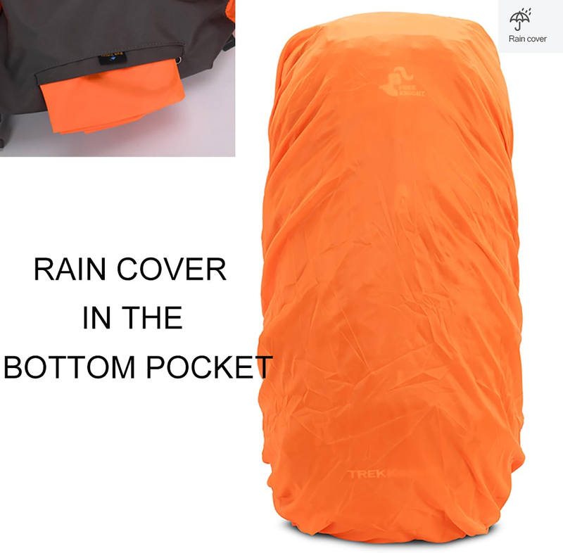 60L Hiking Camping Travel Backpack Large Capacity w/ Rain Cover3