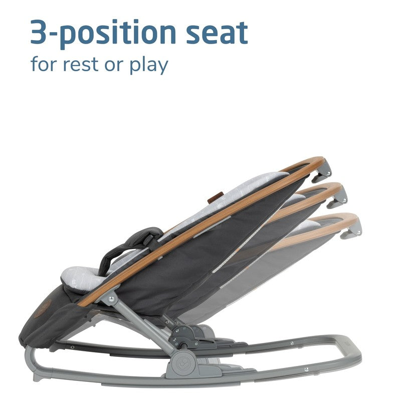 Kori 2-In-1 Infant Rocker, on Safari Gray3