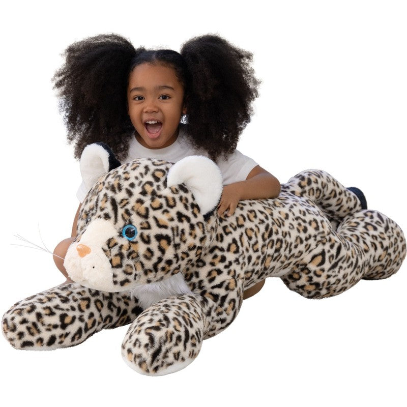 47.2" Leopard Stuffed Animals Giant Stuffed Cheetah Pillow Huge Size Plush Toy7