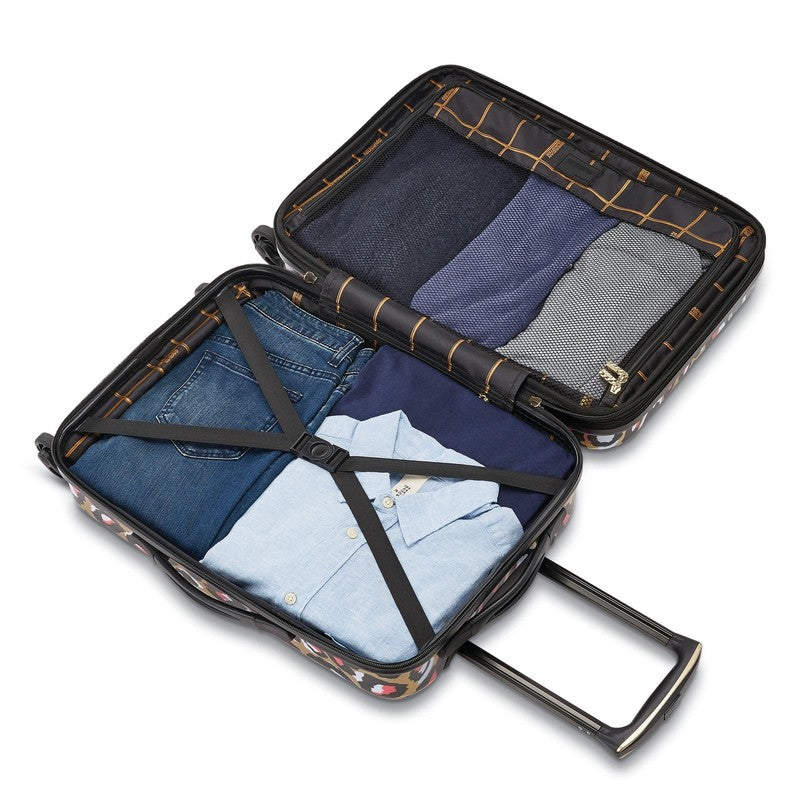 Arabella Hardside Carry on Luggage with Spinner Wheels   Leopard Gold10