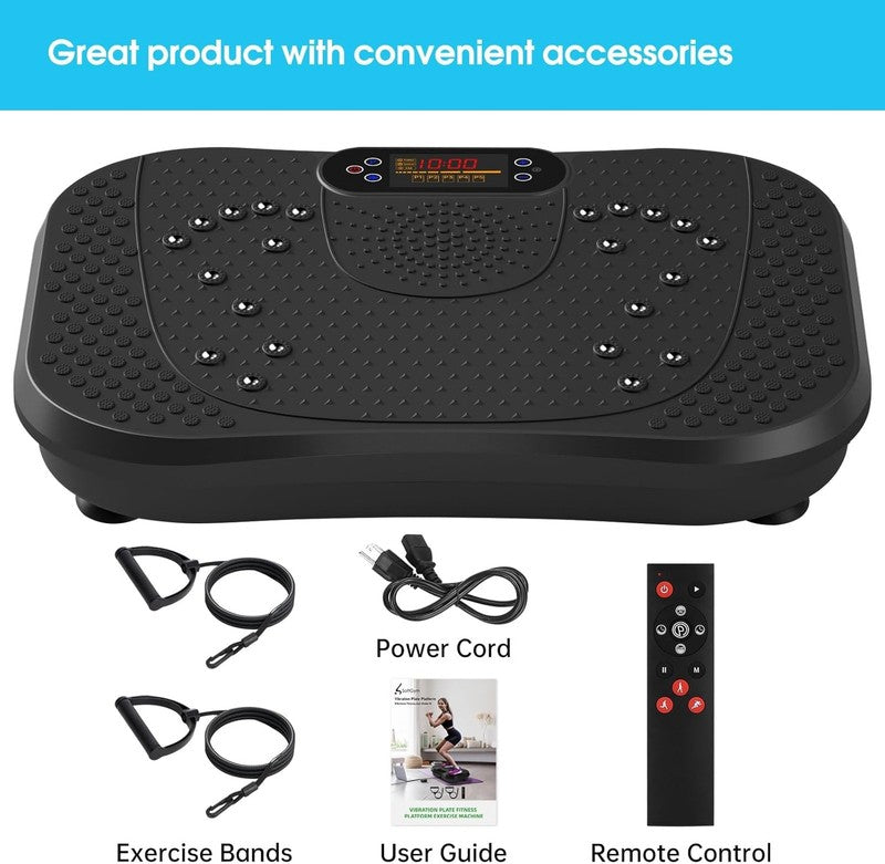 Vibration Plate Exercise Machine 450lbs Whole Body Workout Shake Board7