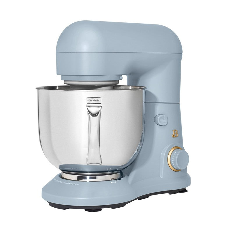 Beautiful 5.3 QT Stand Mixer w/ Flat Beater, Dough Hook by Drew Barrymore Blue8