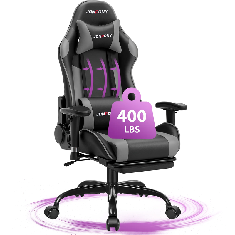 Game Chair,Ergonomically Designed Computer Chair with Headrest and 2D Armrests,W7