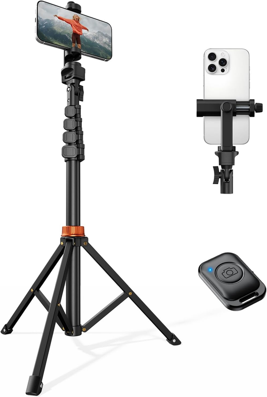 66'' Phone Tripod Selfie Stick w Remote Extendable Stand8