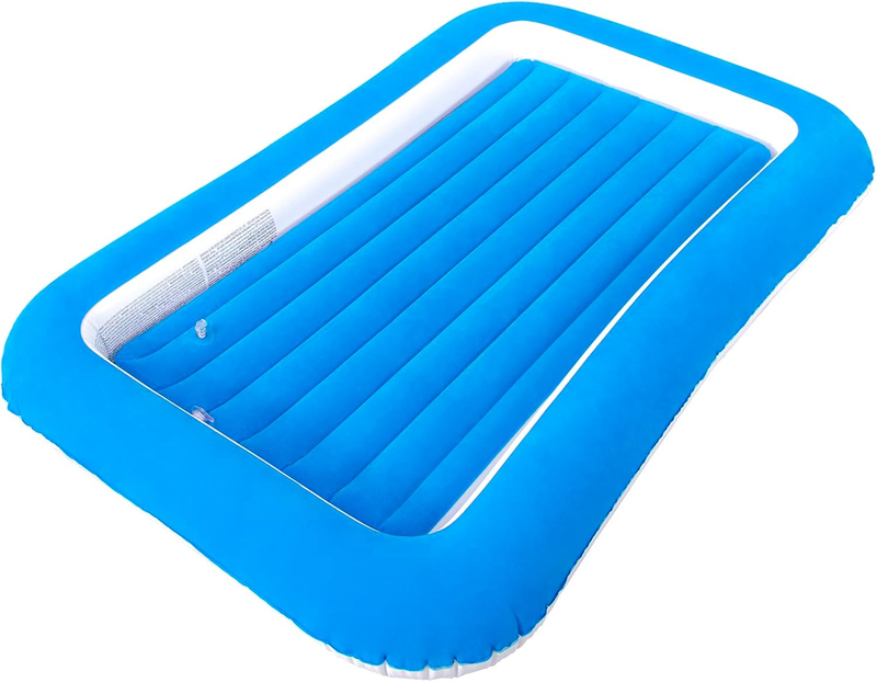 Kids Air Mattress Inflatable Toddler Travel Bed with Sides,Blue9