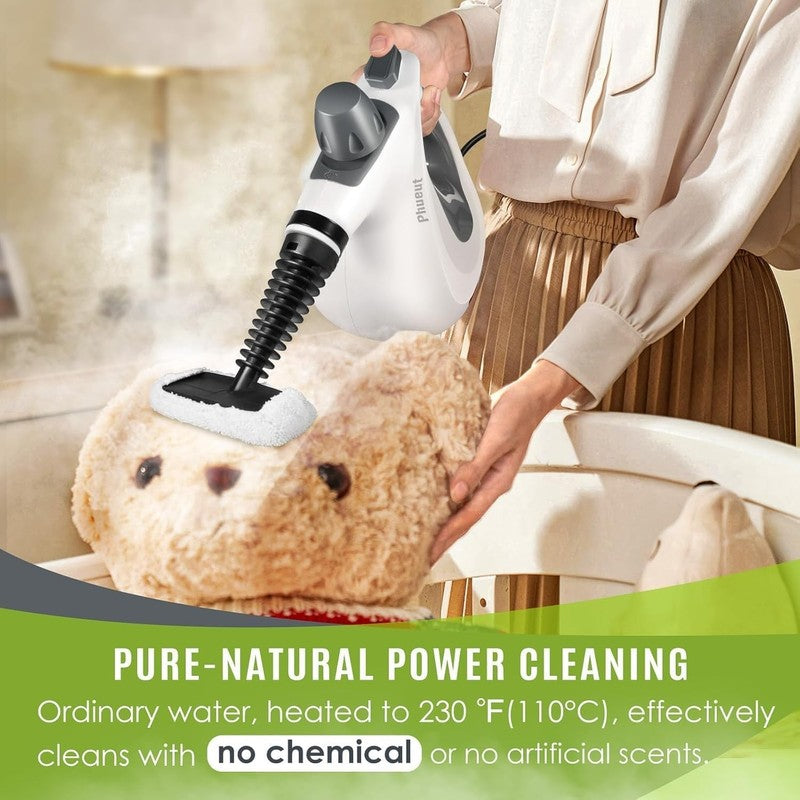 Handheld Multi-Surface Steam Cleaner with 12 Accessories for Home & Car2
