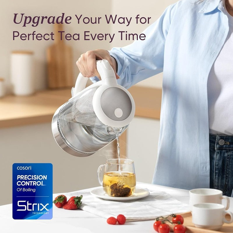 Electric Kettle, No Plastic Filter & Spout, Tea Kettle & Hot Water Boiler for Co1