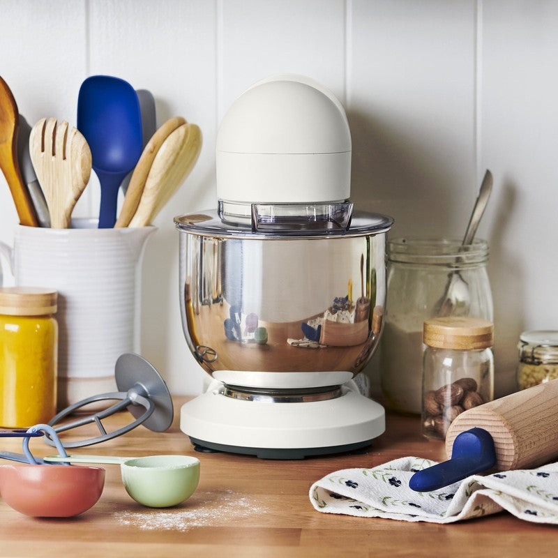 3.5 Qt Stand Mixer Wildflower White Icing w/ Flat Beater Dough Hook & Whisk5