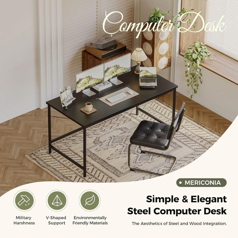 48" Gaming Computer Desk, Modern Office Study Table for Small Spaces2
