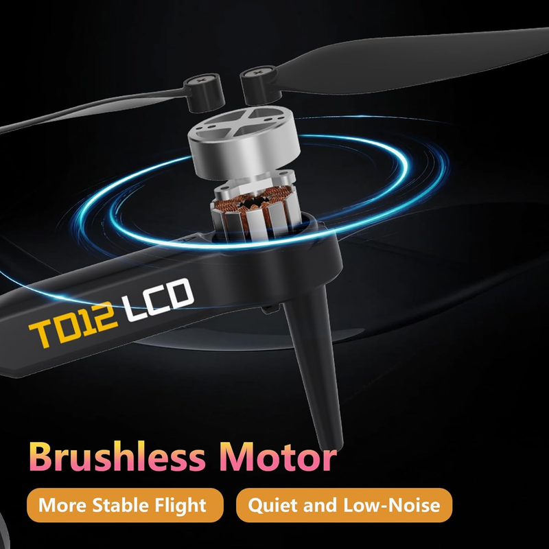 Drone w/ Camera FPV LCD Screen Foldable Brushless Motor UHD Quadcopter4