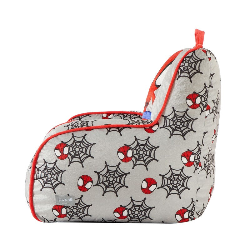 Spiderman 18" Toddler Square Beanbag Chair, Grey3