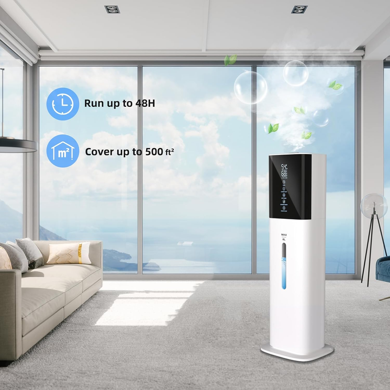 2.11Gal Ultrasonic Cool Mist Humidifier with Timer and Humidistat for Large Room2